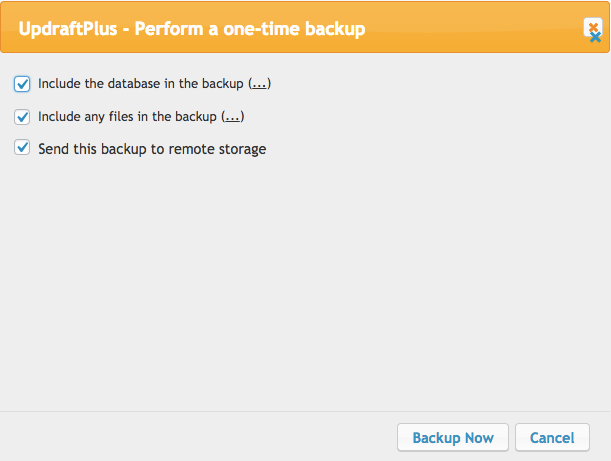 Manually Backup Your Website