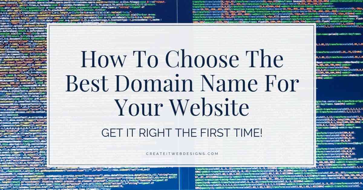 choose the best domain name