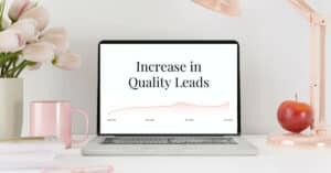 Construction Company SEO Case Study with an increase in quality leads graph